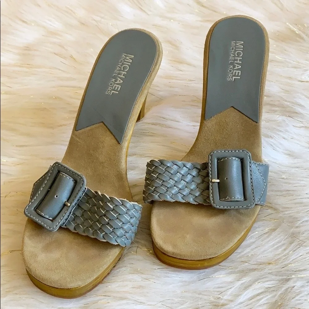 Michael Kors wooden slides - Picture 1 of 5
